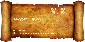 Merger Ugron névjegykártya